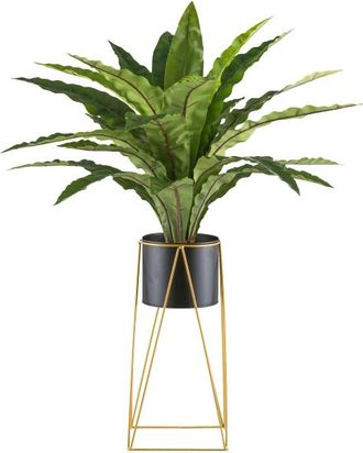 Gasper Kunstpflanzen Asplenium im Metalltopf Auf Metallrack H: 105 cm
