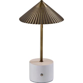 Adesso Mika Cordless LED Table Lamp in Antique Brass at Nordstrom