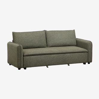 Sklum Sof&aacute; Cama De 3 Plazas En Tela Boucl&eacute; Drovi Sklum