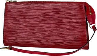 Louis Vuitton Castilian Red Epi Leather Pochette Pouch (Pre-Owned)