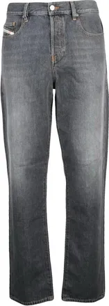 Diesel Jeans, Heren, Grijs, W31, Katoen, D-Viker Straight Jeans