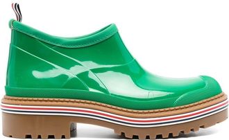 Thom Browne round toe boots - women - Rubber/Rubber/Rubber - 36 - Green