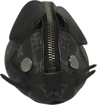 Louis Vuitton Chinchilla Black Canvas Clutch Bag (Pre-Owned)