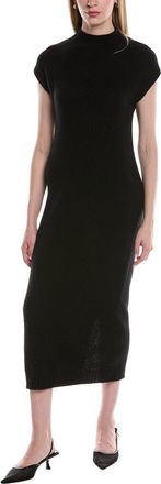 Alberta Ferretti Funnel Neck Cashmere Midi Sweaterdress