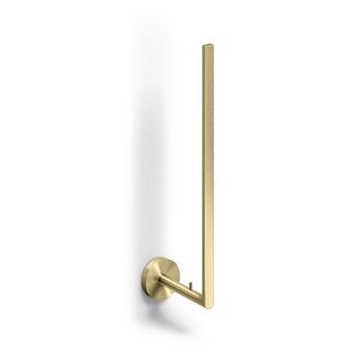 Clou Flat reserverolhouder voor 3 stuks goud geborsteld PVD