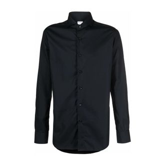 Xacus Zwarte Herenshirts - Heren - Casual Overhemden - Zwart - XS - Overhemden