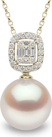 Yoko London 18kt yellow gold Starlight pearl and diamond necklace - women - 18kt Yellow Gold/South Sea Pearl/Diamond - OS