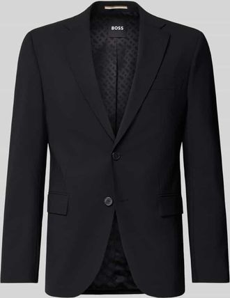 HUGO BOSS Slim Fit Anzugsakko aus Schwurwoll-Mix Modell H-HARVEY-MM-C-NF in Black, Größe 106