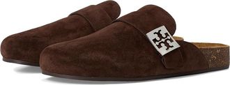 Tory Burch Mellow Mule Womens Shoes Dark Cocoa/Silver : 10.5 M, Suede