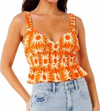 Rip Curl Sun Drenched Top In 30 Orange
