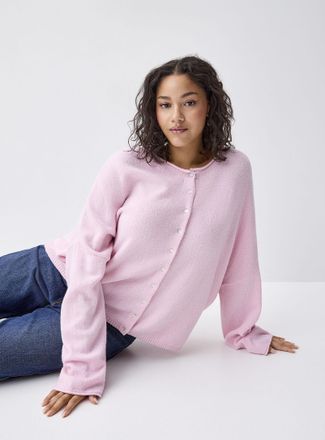 Twik Womens Roll-edge Cardigan Sweater