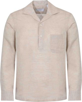 Lardini Pailan Shirt In Beige Linen