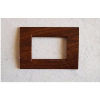 Trade Shop Trade Shop - Placca Placche Placchete Compatibili Living Light In Abs 3 4 7 Posti Colorate - Darkwood