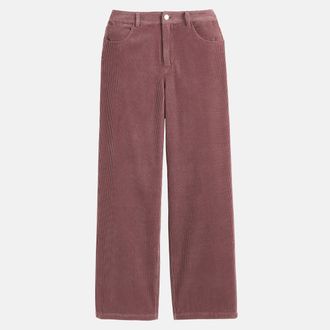 La Redoute Collections Wijde broek in geribd fluweel