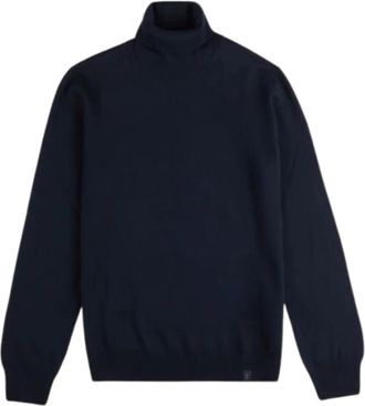 Fay Roll Neck - Heren - Coltruien - Blauw - XL - Wol - Truien & Vesten