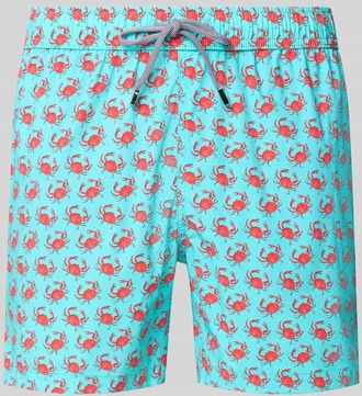 Zeybra Regular Fit Badehose mit Label-Patch Modell GRANCHIO in Tuerkis, Größe XXL