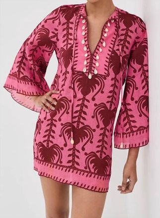 Johanna Ortiz Wild Savannah Dress In Pink/ Cherry