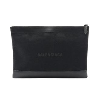 Balenciaga Pre-owned Navy Clip M Borsa Clutch in Tela e Pelle - - Pre-owned - Uomo - Nero - ONE SIZE