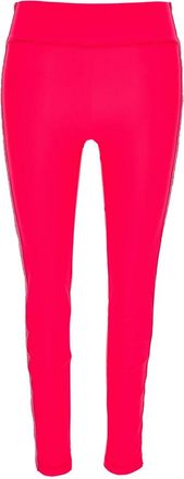 Versace Jeans Couture Stijlvolle Broeken voor Modeliefhebbers - Dames - Leggings - Roze - 2XS - Broeken