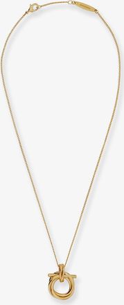 Ferragamo Collana in ottone con pendente Gancini - FERRAGAMO - gender_Woman