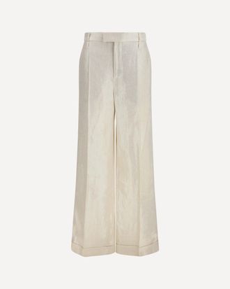 Brunello Cucinelli Linen tailored Pants Female 42