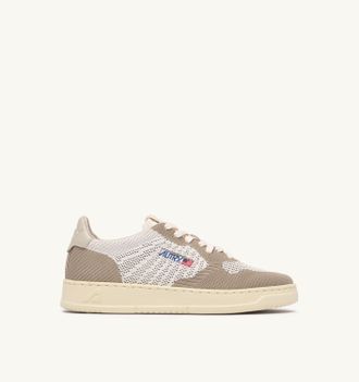 Autry SNEAKERS MEDALIST EASEKNIT LOW IN MAGLIA AVORIO E PELICAN