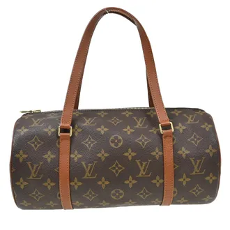 Louis Vuitton Papillon Handbag Monogram Canvas Brown Canvas Handbag (Pre-Owned)