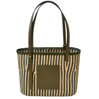 Loewe Pre-owned Tote bag - Dames - Vintage Shopper - Groen - ONE Size - Leer - Vintage
