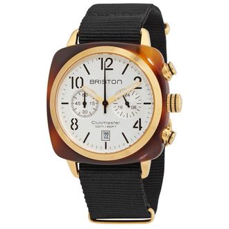 Briston Clubmaster Chronograph Quartz White Dial Mens Watch 17140.PYA.T.2.NB