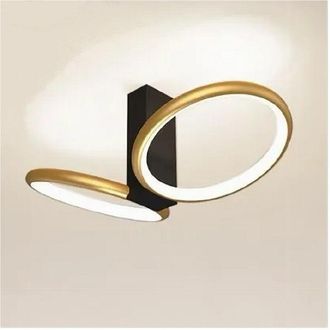 Trade Shop Trade Shop - Copy Of Plafoniera Led 32 W Rettangolare Oro Design Moderno Lampadario A Soffitto 50224