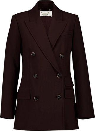Zimmermann Stijlvolle Wollen Jas - Dames - Blazers - Bruin - XS - Wol - Jassen