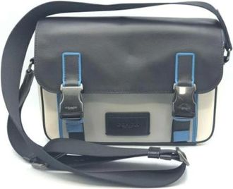 Coach Pre-owned Cross Body Bags, male, Multicolor, Size: ONE SIZE Pre-owned Fabric Shoulder Bag