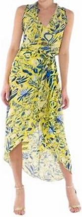 Sabrina Crippa Ima Skirt In Yellow Millie Flowers