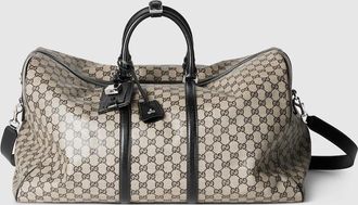 Gucci Essence Classic Large Duffle Bag, Beige, GG Canvas
