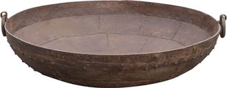 Biscottini International Viejo Cofre De Hierro Forjado Talla L80xpr80xh 27 Cm
