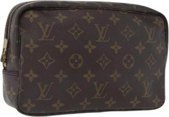 Louis Vuitton Pre-owned Monogram Clutch Bag - Dames - Vintage Tassen - Bruin - ONE Size - Vintage