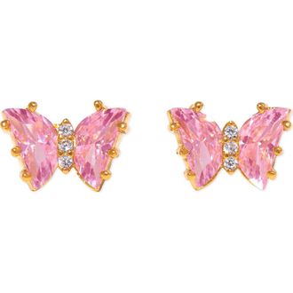 Girls Crew Flutter Love Stud Earrings in Gold at Nordstrom