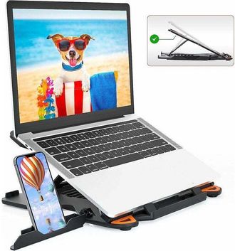 OEM Soporte Para Computadora Port&aacute;til Con Base Giratoria De 360 Grados, Altura Ajustable Inferior Mejorada, Soporte Plegable Para Computadora Port&aacute;til