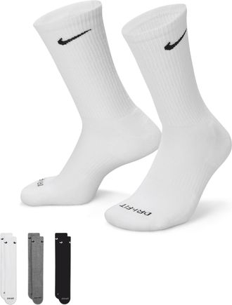 Nike Unisex Everyday Plus Cushioned Training Crew Socks (3 Pairs) in Multicolor | SX6888-964