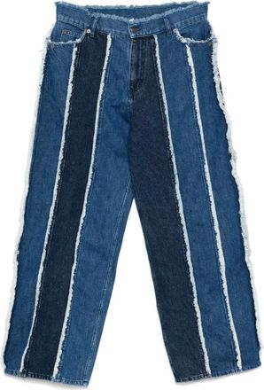 Charles Jeffrey Loverboy Jeans con frange - Blu