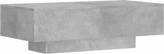 vidaXL Vidaxl - Mesa De Centro Madera De Ingenier&iacute;a Gris Hormig&oacute;n 100x49,5x31cm