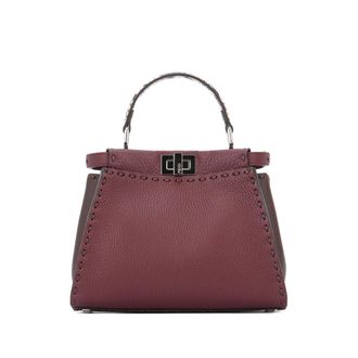 Fendi Peekaboo Top-handle Leather Tote Bag