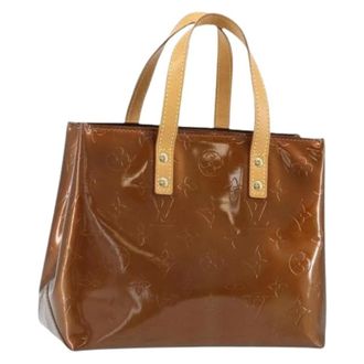 Louis Vuitton Pre-owned Handbags, female, Brown, Size: ONE SIZE Pre-owned Vintage Patent Leather Hand Bag