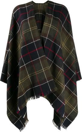 Barbour Staffin Tartan Serape - Heren - Ponchos - Groen - ONE Size - Jassen