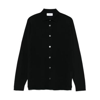 Lardini Trui - Heren - Overhemden - Zwart - Maat: L Wol
