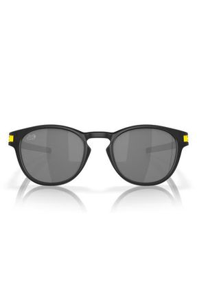 Oakley Latch 53mm Prizm Oval Sunglasses in Matte Black at Nordstrom