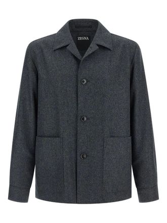 Ermenegildo Zegna Alpe button jacket - men - Wool - 52 - Grey