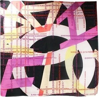 Chanel Pre-owned Scarves, female, Multicolor, Size: ONE SIZE Pre-owned Vintage Scarf
