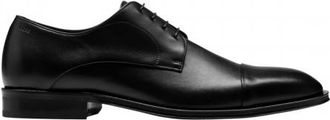 HUGO BOSS Heren Derrek Leren Derby Schoenen (Zwart)