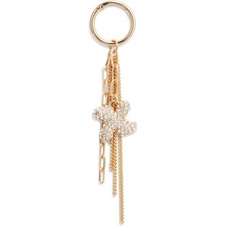 Chelsea28 Pav&eacute; Crystal Inital Bag Charm in X- Clear- Gold at Nordstrom
